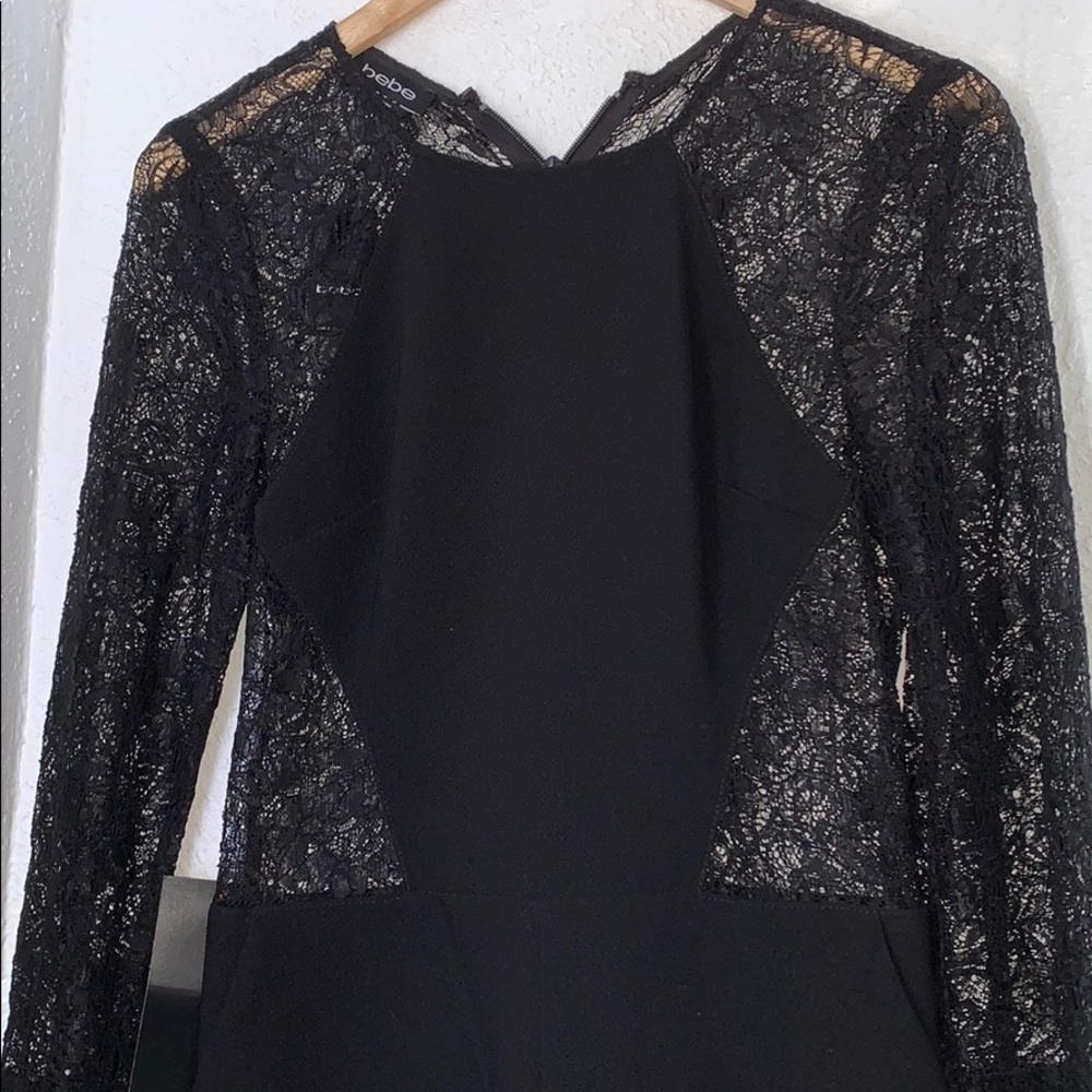 Black lace romper